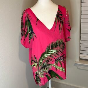 Tropical flowy shirt